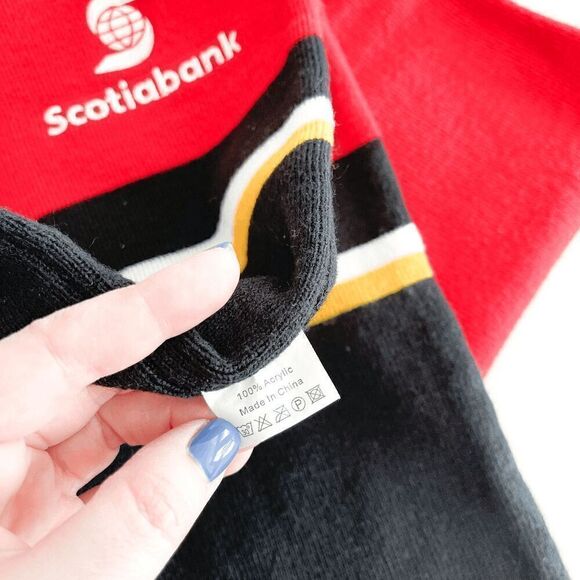 Scotiabank Calgary Flames Unisex We Are The C Red 2015 Home Opener Knit Scarf - Picture 4 of 6